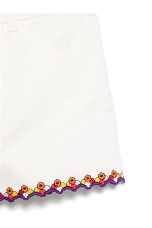 white cotton shorts EMILIO PUCCI KIDS | PW6A69D0008101AR